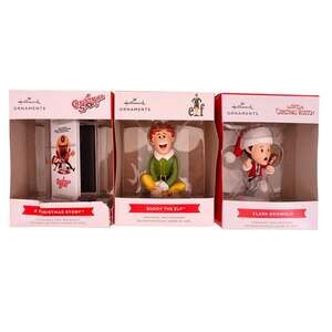 Lot 3 Hallmark Christmas Movie Classics Ornaments Elf Christmas Vacation Story